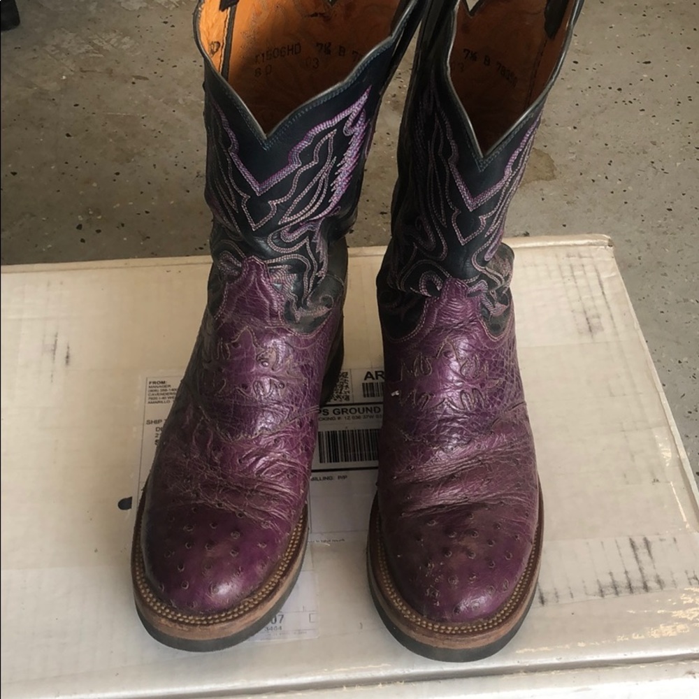 Purple Lucchese Boots
